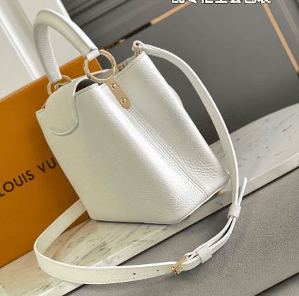 Louis Vuitton Capucines BB Galet Small Bag - White 42387 | Sandra Bags - Image 2