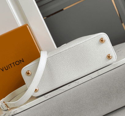 Louis Vuitton Capucines BB Galet Small Bag - White 42387 | Sandra Bags - Image 4