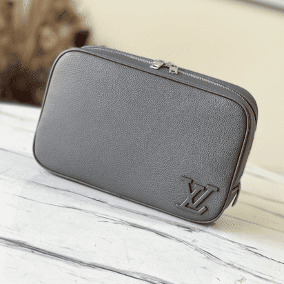 Louis Vuitton Practical Toiletry Leather Clutch - Green 78789 | Sandra Bags