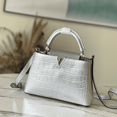 Louis Vuitton Capucines BB Handbag - Silver 53725 | Sandra Bags