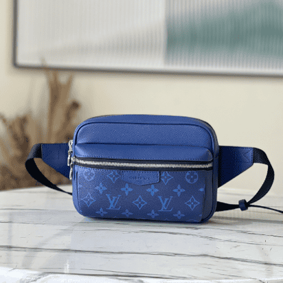 Louis Vuitton Saffiano Outdoor Waist Bag - Blue 48257 | Sandra Bags
