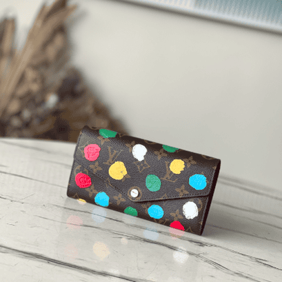 Louis Vuitton Kusama Hand-Painted Wallet 93499 | Sandra Bags