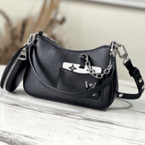 Louis Vuitton Marellini Handbag - Black 76274 | Sandra Bags