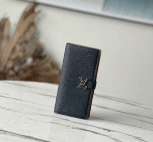 Louis Vuitton Vertical Wallet - Black 76983 | Sandra Bags