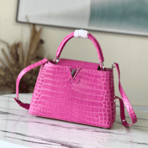 Louis Vuitton Precious Capucines Medium Handbag - Rose Red 54497 | Sandra Bags