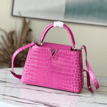 Louis Vuitton Precious Capucines Medium Handbag - Rose Red 54497 | Sandra Bags