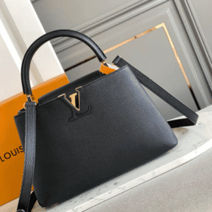 Louis Vuitton Capucines BB Galet Medium Bag - Black 27560 | Sandra Bags