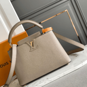 Louis Vuitton Capucines BB Galet Small Bag - Gray 91075 | Sandra Bags