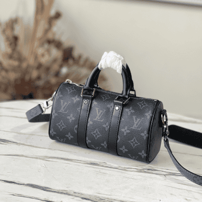 Louis Vuitton Black Flower This Keepall XS Handbag 38598 | Sandra Bags