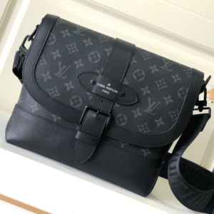 Louis Vuitton Monogram Eclipse Saumur Messenger Bag 44926 | Sandra Bags