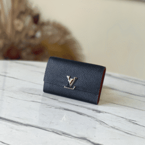 Louis Vuitton Capucines Small Wallet - Black 38121 | Sandra Bags