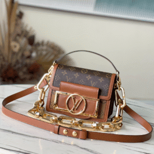 Louis Vuitton Classic Dauphine Mini Handbag - Brown 69544 | Sandra Bags