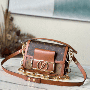 Louis Vuitton Classic Dauphine Small Handbag - Brown 43626 | Sandra Bags
