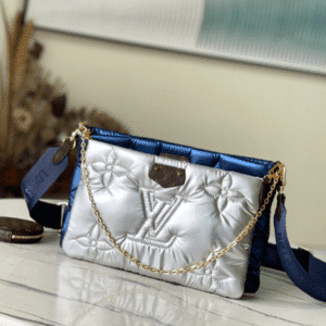 Louis Vuitton Maxi Multi Pochette Accessoires Bag - Silver/Blue 84531 | Sandra Bags