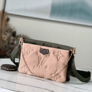 Louis Vuitton Maxi Multi Pochette Accessoires Bag - Green/ Beige 32846 | Sandra Bags