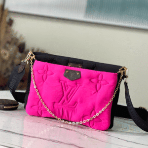 Louis Vuitton Maxi Multi Pochette Accessoires Bag - Black/Red Rose 80638 | Sandra Bags