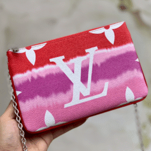 Escale Double Zip Pochette - Red 95188 | Sandra Bags