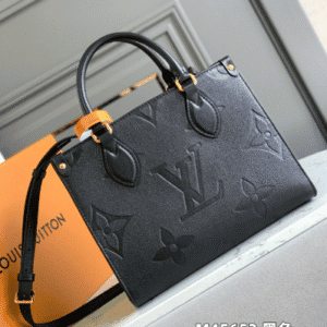 Louis Vuitton Small Onthego MM Bag - Black 52153 | Sandra Bags