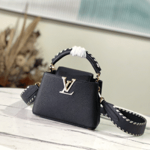 Louis Vuitton Capucines Mini Handbag - Black 73120 | Sandra Bags