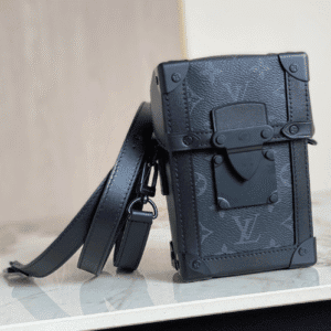 Louis Vuitton VERTICAL TRUNK Mini Handbag for Men – Black Flower 18715 | Sandra Bags