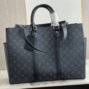 Louis Vuitton Sac Plat Men's Briefcase Handbag - Black 78456 | Sandra Bags