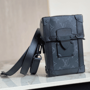 Louis Vuitton VERTICAL TRUNK Men's Mini Handbag - Black 47399 | Sandra Bags