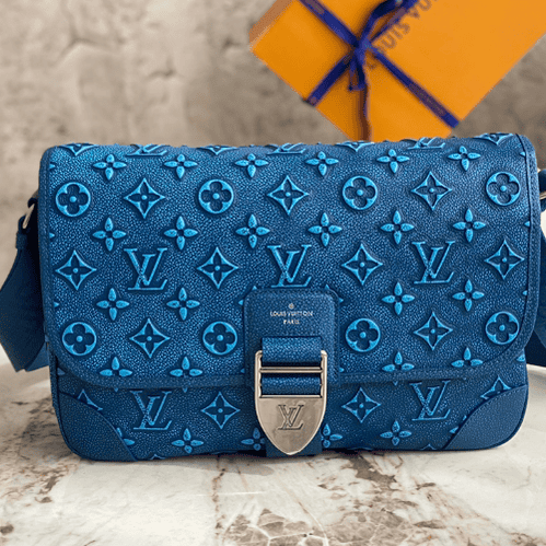 Louis Vuitton ARCHY Medium Messenger Bag for Men - Blue 98944 | Sandra Bags
