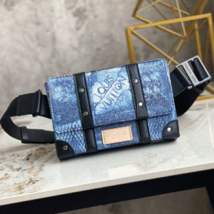 Louis Vuitton TRUNK Men's Messenger Shoulder Bag - Blue 56386 | Sandra Bags