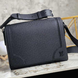Louis Vuitton FLAP Cross Pattern Messenger Bag - Black 17334 | Sandra Bags