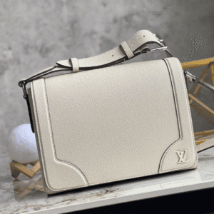 Louis Vuitton FLAP Cross Pattern Messenger Bag - White 37493 | Sandra Bags