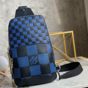 Louis Vuitton Avenue shoulder/grid Chest Bag - Blue 81769 | Sandra Bags