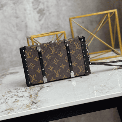 Louis Vuitton Catwalk Wood Box Handbag - Brown 63532 | Sandra Bags