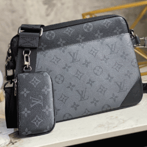 Louis Vuitton Men's Trio Messenger Bag - Black/Gray 30635 | Sandra Bags