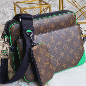 Louis Vuitton Men's TRIO Messenger Bag - Green 46444 | Sandra Bags