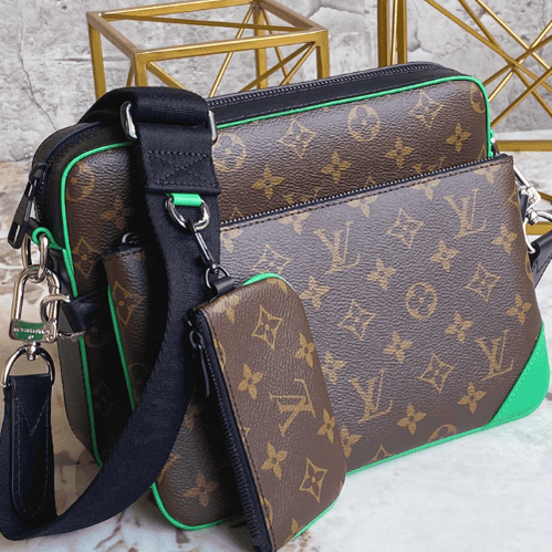 Louis Vuitton Men's TRIO Messenger Bag - Green 46444 | Sandra Bags