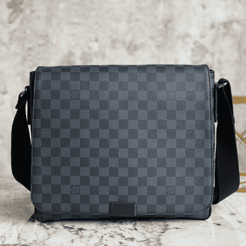 Louis Vuitton Damier Graphite Heiger Men's Messenger Bag 23110 | Sandra Bags