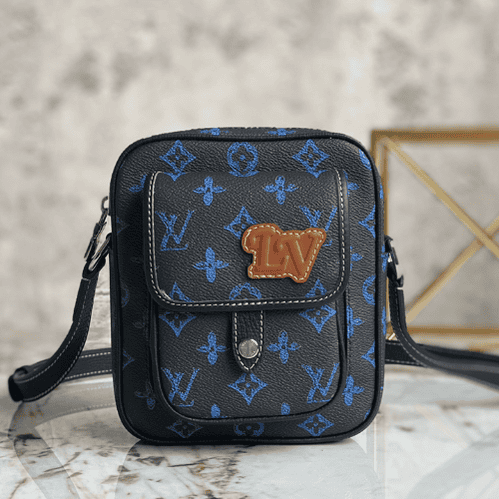Louis Vuitton Men's Christopher Mini Handbag - Blue 97521 | Sandra Bags