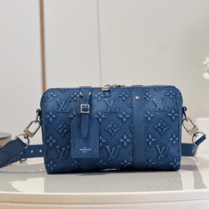 Louis Vuitton Men's City Keepall Handbag - Blue 65009 | Sandra Bags