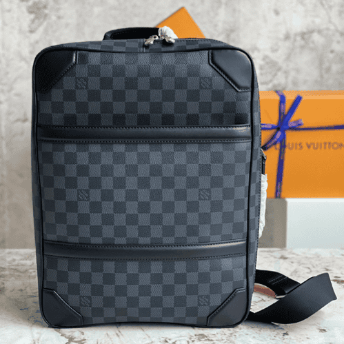 Louis Vuitton Grid Briefcase Backpack - Black 21020 | Sandra Bags