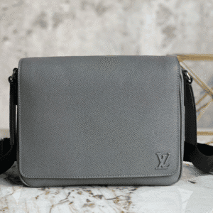 Louis Vuitton District Small Messenger Cross Pattern Bag - Gray 68100 | Sandra Bags