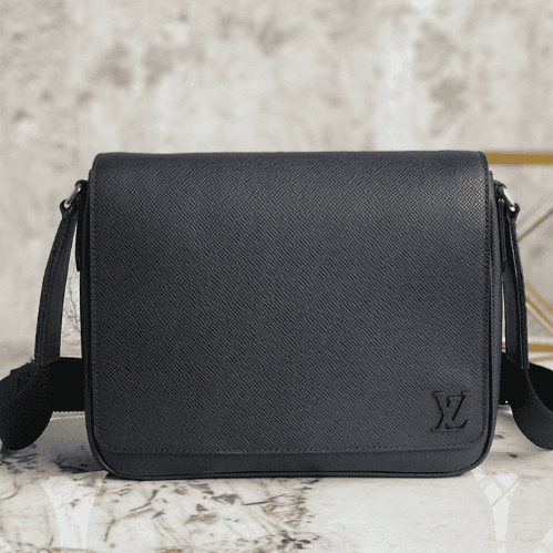Louis Vuitton Cross Pattern District Small Messenger Bag - Black 43358 | Sandra Bags