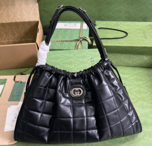 Gucci Quilted Tote Bag - Black 62555 | Sandra Bags