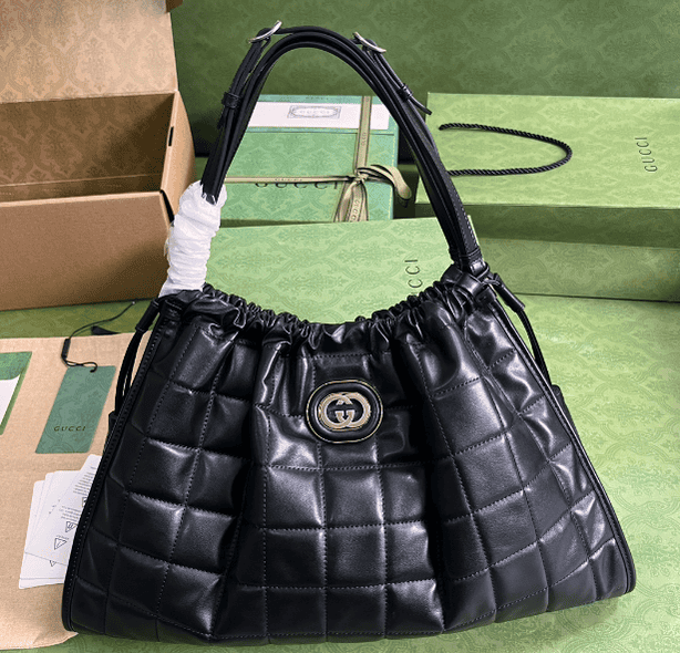 Gucci Quilted Tote Bag - Black 62555 | Sandra Bags