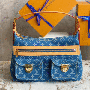 Louis Vuitton Out-Of-Print Denim Crossbody Handbag - Blue 32087 | Sandra Bags