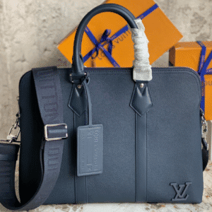 Louis Vuitton Armand Small Briefcase Bag - Blue 80377 | Sandra Bags