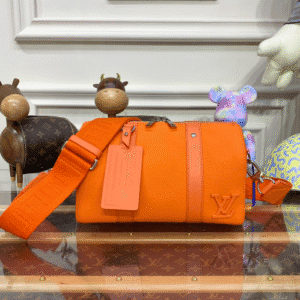 Louis Vuitton Men's Keepal City Handbag - Orange 51721 | Sandra Bags