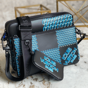 Louis Vuitton Men's Checkerboard TRIO Messenger Bag - Blue 76059 | Sandra Bags