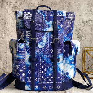 Louis Vuitton Men's Christopher Small Backpack - Blue 74839 | Sandra Bags
