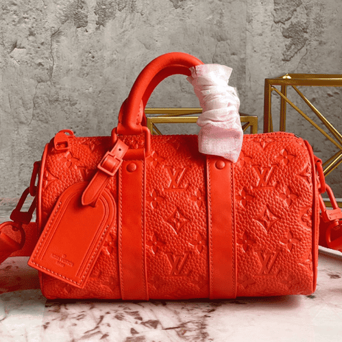 Louis Vuitton Men's Pillow Keepall 25 Handbag - Orange 88351 | Sandra Bags