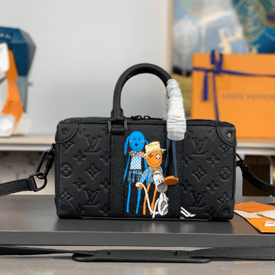 Louis Vuitton Speedy Soft Trunk Handbag - Black 95122 | Sandra Bags